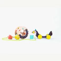 Moulin Roty Boîte à Formes à Tirer Pakou -Boutique bébé 668365 10 gris