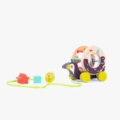 Moulin Roty Boîte à Formes à Tirer Pakou -Boutique bébé 668365 11 gris