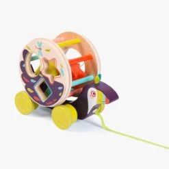 Moulin Roty Boîte à Formes à Tirer Pakou -Boutique bébé 668365 13 gris