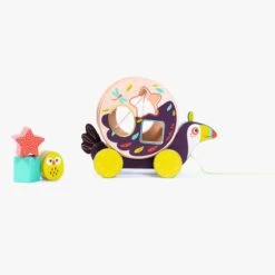 Moulin Roty Boîte à Formes à Tirer Pakou -Boutique bébé 668365 3 gris