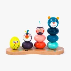 Moulin Roty Animaux à Empiler -Boutique bébé 668379 3 gris