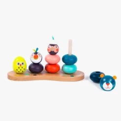 Moulin Roty Animaux à Empiler -Boutique bébé 668379 4 gris