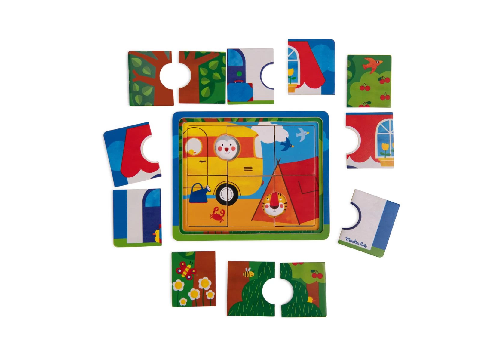 Moulin Roty 661103 - Puzzle à 3 étages Les Popipop 5 Moulin Roty 661103 - Puzzle à 3 étages Les Popipop – Image 3