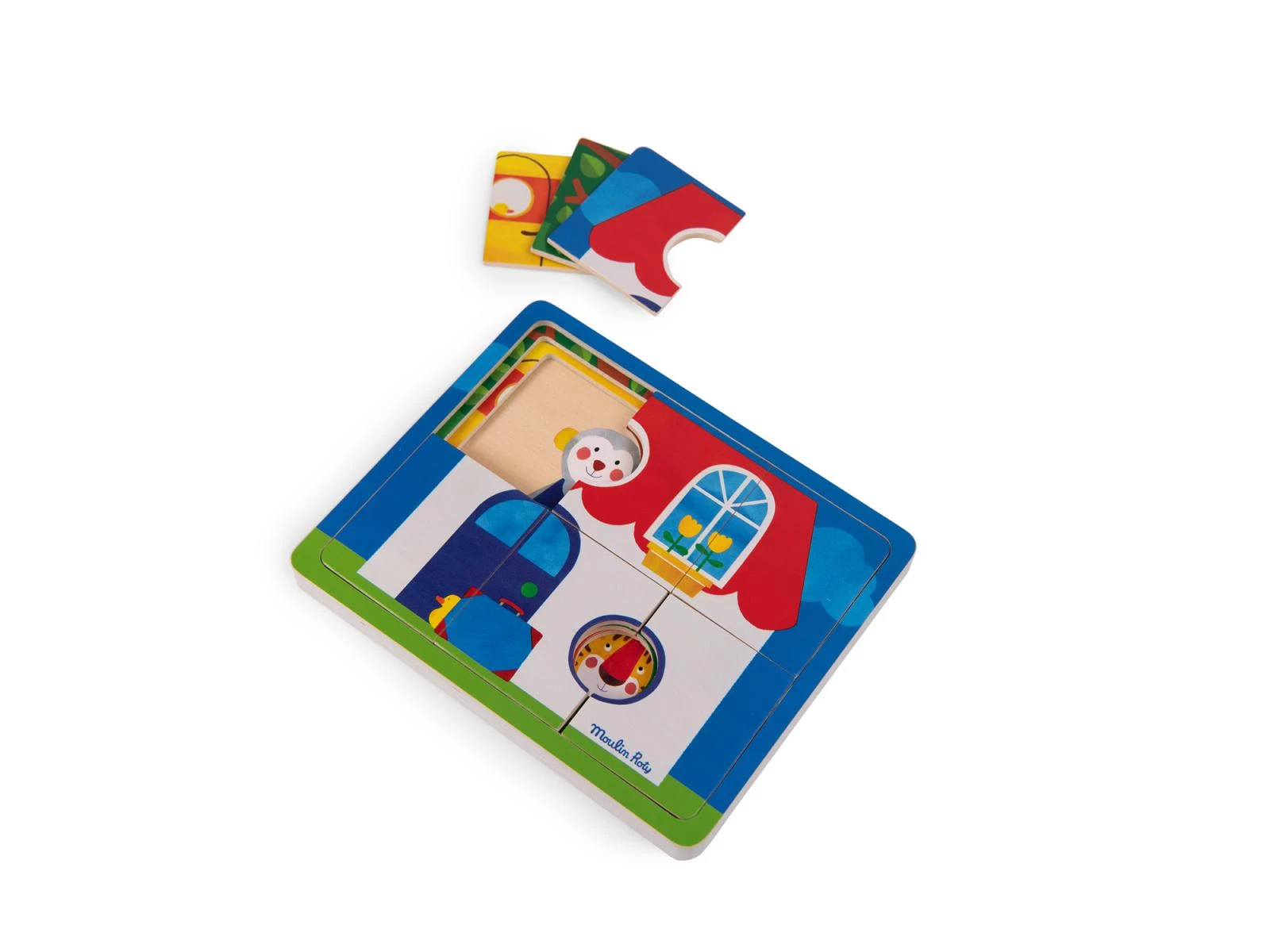 Moulin Roty 661103 - Puzzle à 3 étages Les Popipop 8 Moulin Roty 661103 - Puzzle à 3 étages Les Popipop – Image 6