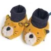 Moulin Roty 666011 - Chaussons Chat Moutarde Lulu Les Moustaches