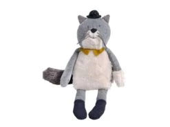 Moulin Roty 666022 - Poupée Chat Gris Clair Fernand Les Moustaches