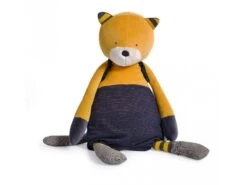 Moulin Roty 666023 - Chat Géant Moutarde Lulu Les Moustaches