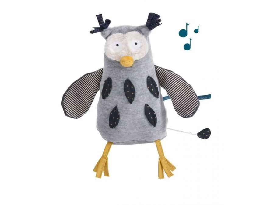 Moulin Roty 666041 - Poupée Musique Hibou Les Moustaches