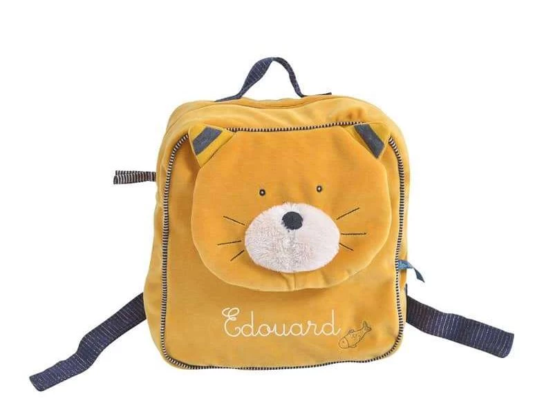 Moulin Roty 666071 - Sac à Dos Chat Moutarde Lulu Les Moustaches 5 Moulin Roty 666071 - Sac à Dos Chat Moutarde Lulu Les Moustaches – Image 3