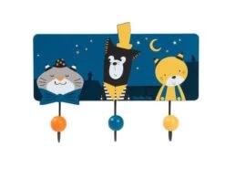 Moulin Roty 666136 - Porte-manteau 3 Patères Les Moustaches