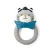 Moulin Roty 666371 - Anneau Caoutchouc Naturel Chat Gris Les Moustaches
