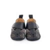 Moulin Roty 666526 - Chaussons Cuir Chat Noir Les Moustaches 18/24 M