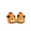 Moulin Roty 666529 - Chaussons Cuir Chat Moutarde Les Moustaches 12/18 M