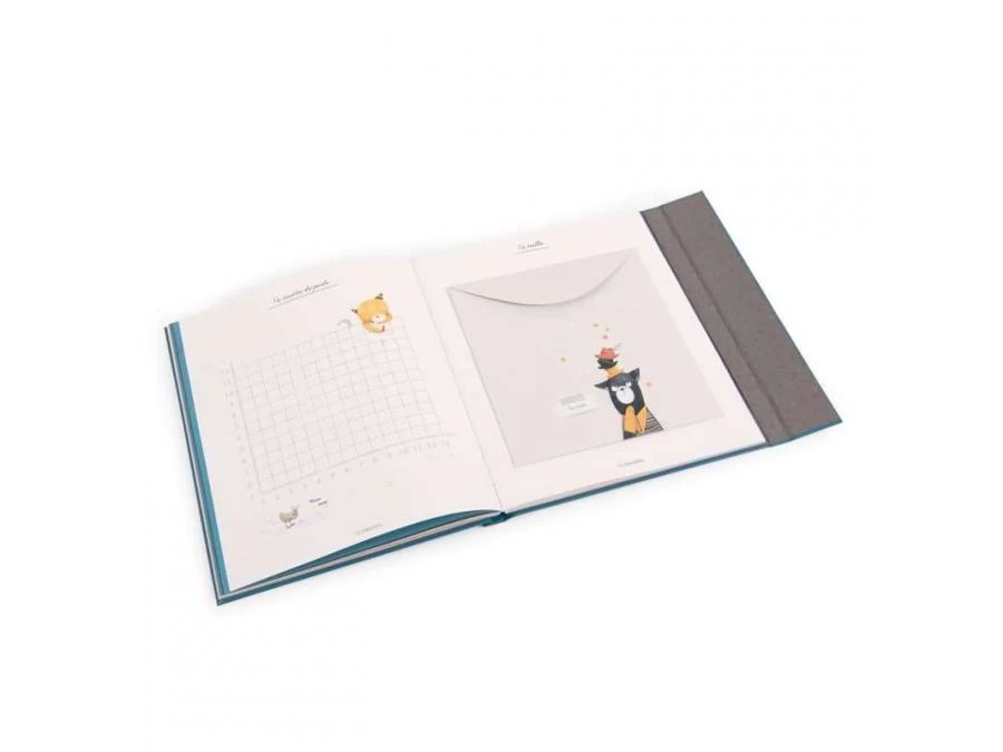 Moulin Roty 666600 - Livre De Naissance Les Moustaches (80 Pages) 4 Moulin Roty 666600 - Livre De Naissance Les Moustaches (80 Pages) – Image 2