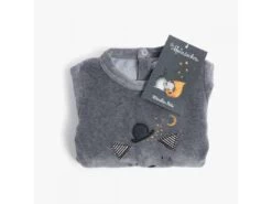 Moulin Roty 666804 - Pyjama 1m Velours Gris Chiné Tête Chat Les Moustaches -Boutique bébé moulin roty 666804 pyjama 1m velours gris chine tete chat les moustaches 1400 2