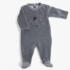 Moulin Roty 666805 - Pyjama 3m Velours Gris Chiné Tête Chat Les Moustaches -Boutique bébé moulin roty 666805 pyjama 3m velours gris chine tete chat les moustaches 1400