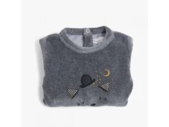 Moulin Roty 666806 - Pyjama 6m Velours Gris Chiné Tête Chat Les Moustaches -Boutique bébé moulin roty 666806 pyjama 6m velours gris chine tete chat les moustaches 1400 1