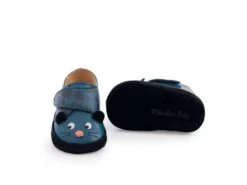 Moulin Roty 668520 - Chaussons Cuir Panthère Bleu Dans La Jungle 0/6 M -Boutique bébé moulin roty 668520 chaussons cuir panthere bleu dans la jungle 0 6 m accessoires de mode 900 3
