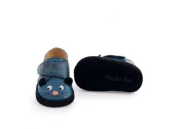 Moulin Roty 668523 - Chaussons Cuir Panthère Bleu Dans La Jungle 18/24 M -Boutique bébé moulin roty 668523 chaussons cuir panthere bleu dans la jungle 18 24 m chaussons 900 3