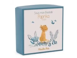 Moulin Roty 669015 - Doudou Attache-tétine Lion Sous Mon Baobab -Boutique bébé moulin roty 669015 doudou attache tetine lion sous mon baobab baobab 900 1