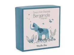 Moulin Roty 669016 - Doudou Attache-tétine éléphant Sous Mon Baobab -Boutique bébé moulin roty 669016 doudou attache tetine elephant sous mon baobab baobab 900 1