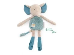 Moulin Roty 669024 - Doudou-hochet éléphant Sous Mon Baobab