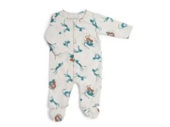 Moulin Roty 669803 - Pyjama 12m Jersey Crème Allover Guépards Sous Mon Baobab