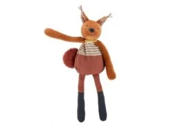 Moulin Roty 675006 - Doudou-hochet écureuil Pomme Des Bois -Boutique bébé moulin roty 675006 doudou hochet ecureuil pomme des bois jouets d eveil 900 1