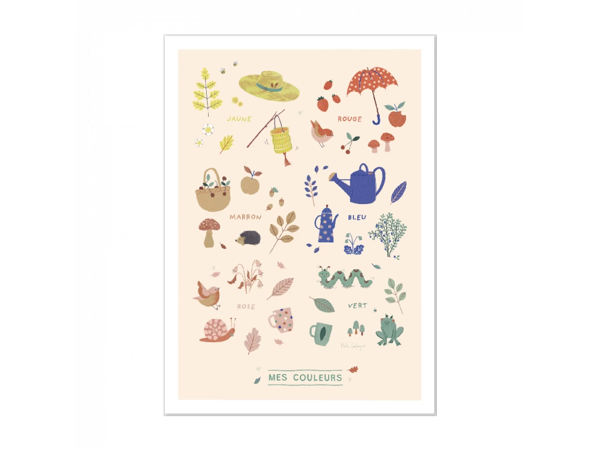 Moulin Roty 675131 - Affiche Couleurs 50x70cm Pomme Des Bois 3 Moulin Roty 675131 - Affiche Couleurs 50x70cm Pomme Des Bois