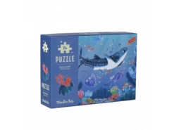 Moulin Roty 676441 - Puzzle Phosphorescent Sous La Mer (24 Pièces) Les Aventures De Paulie