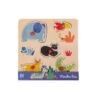Moulin Roty 679104 - Puzzle Encastrable 5 Animaux Les Toupitis