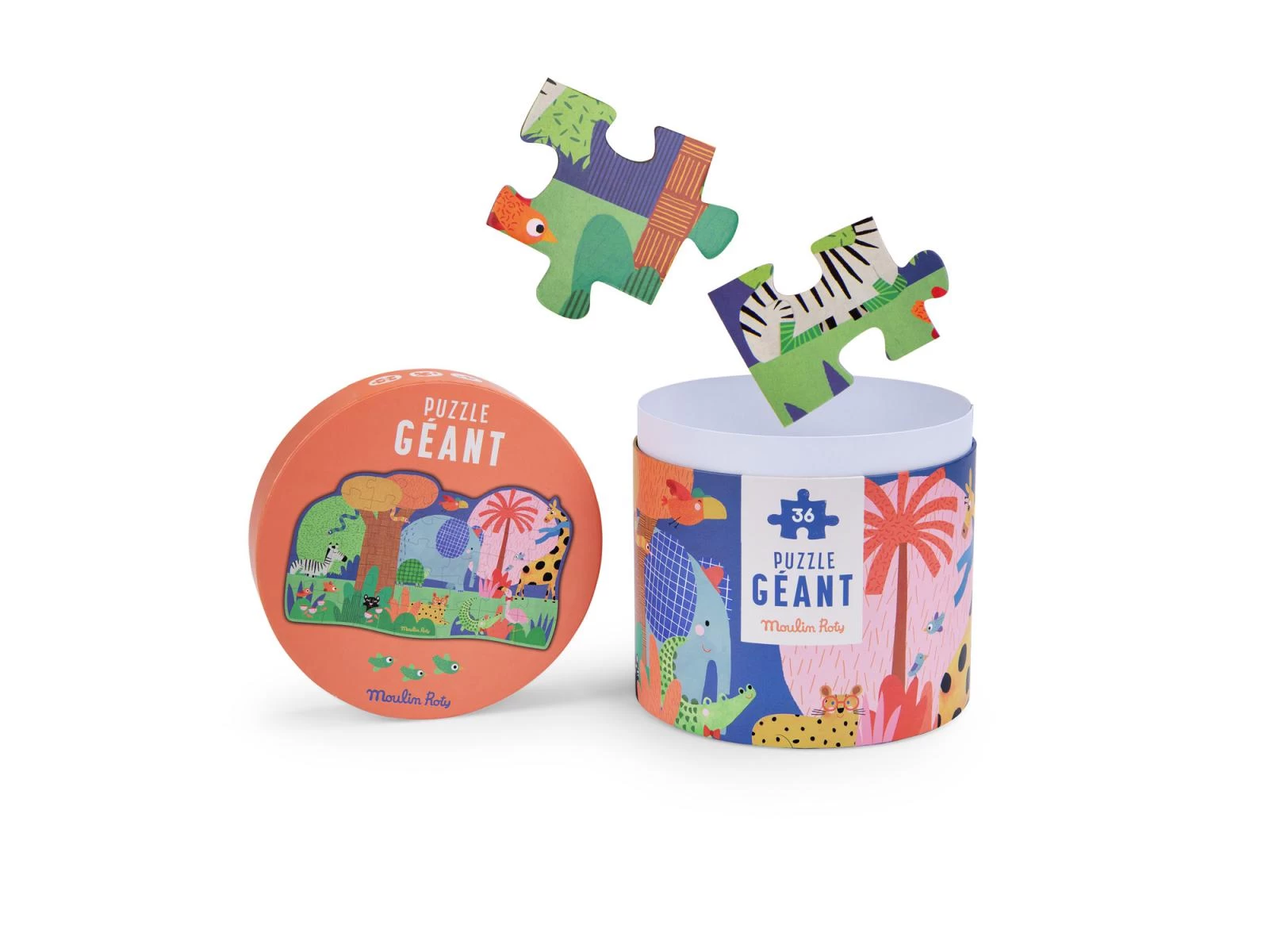 Moulin Roty 679441 - Puzzle Géant L'oasis Des Animaux (36 Pièces) Les Toupitis 4 Moulin Roty 679441 - Puzzle Géant L'oasis Des Animaux (36 Pièces) Les Toupitis – Image 2