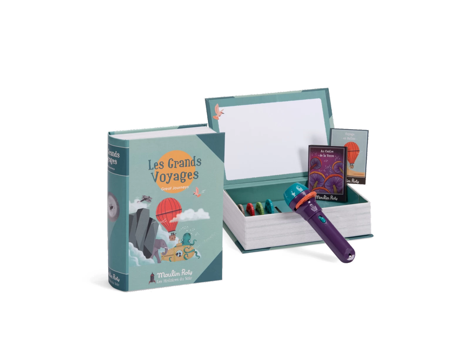 Moulin Roty 711177 - Lampe à Histoires Livre Les Grands Voyages Les Petites Merveilles 3 Moulin Roty 711177 - Lampe à Histoires Livre Les Grands Voyages Les Petites Merveilles