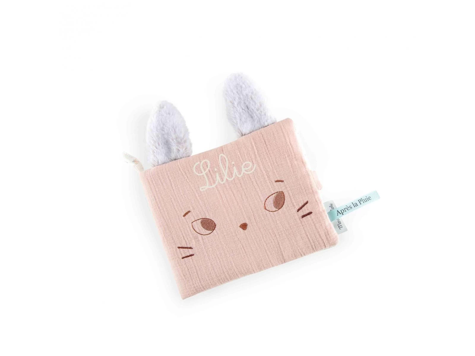 Moulin Roty 715072 - Album Photo Textile Rose Après La Pluie 4 Moulin Roty 715072 - Album Photo Textile Rose Après La Pluie – Image 2