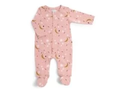Moulin Roty 715803 - Pyjama 12m Jersey Rose étoiles Après La Pluie