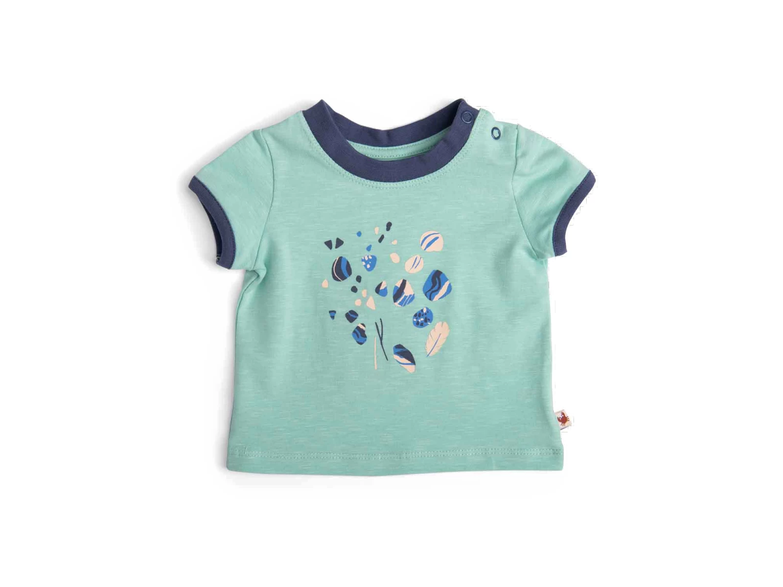 Moulin Roty 719772 - HANSEL Tee-shirt 3m Jersey Flammé Vert Motif Coquillages- 3 Mois 3 Moulin Roty 719772 - HANSEL Tee-shirt 3m Jersey Flammé Vert Motif Coquillages- 3 Mois