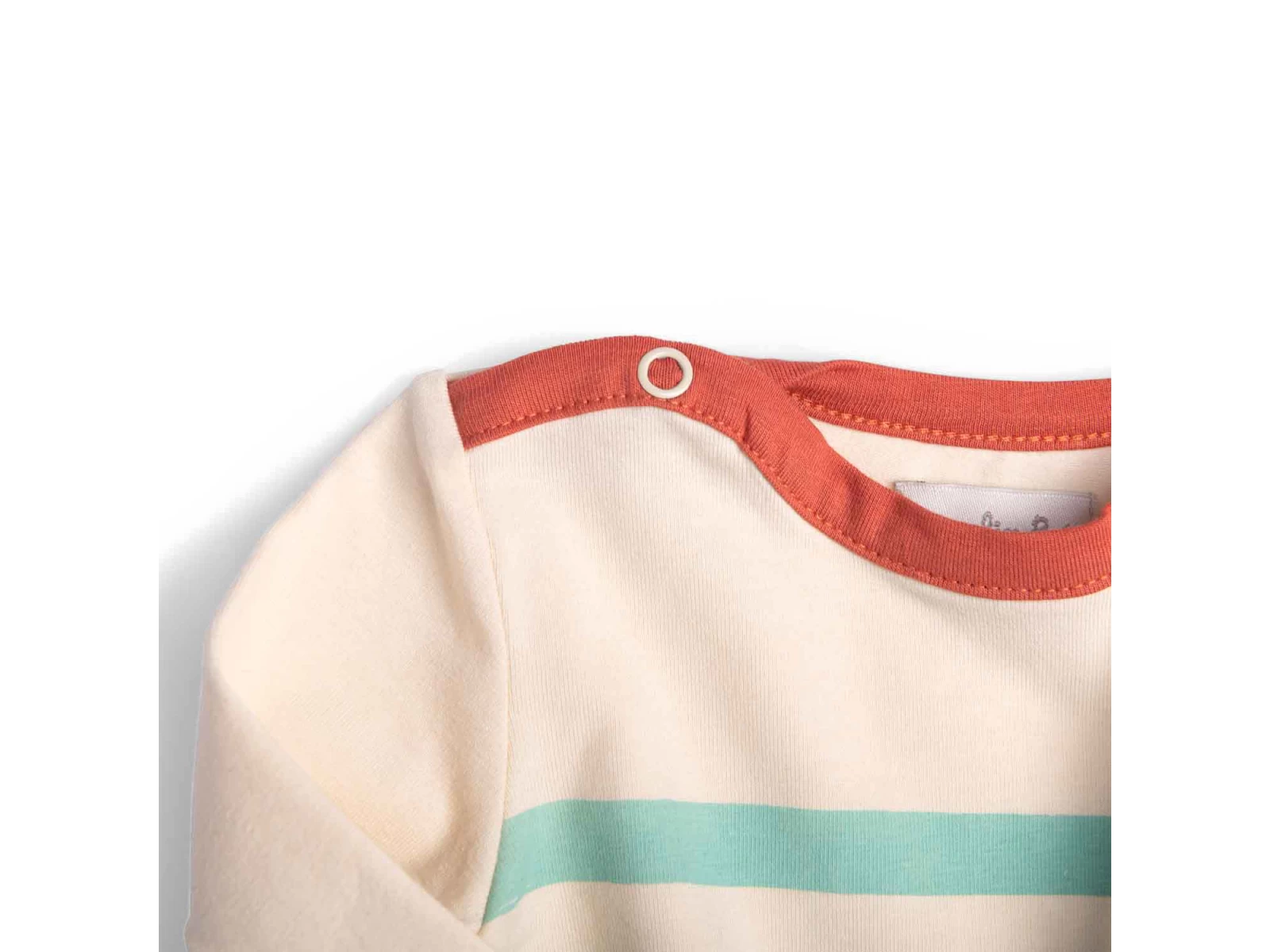 Moulin Roty 719802 - HADRIEN Tee-shirt 3m Jersey écru Et Vert Motif Marinière - 3 Mois 6 Moulin Roty 719802 - HADRIEN Tee-shirt 3m Jersey écru Et Vert Motif Marinière - 3 Mois – Image 4