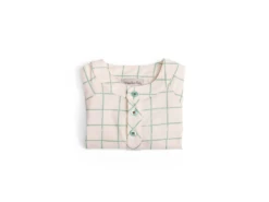 Moulin Roty 719809 - HYACYNTHE Blouse 6m Coton écru Carreaux Verts- 6 Mois -Boutique bébé moulin roty 719809 hyacynthe blouse 6m coton ecru carreaux verts 6 mois 1600 2