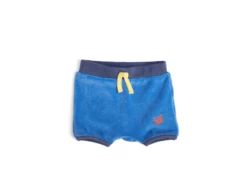 Moulin Roty 719854 - HELMUT Short 24m Bouclette éponge Bleue- 24 Mois