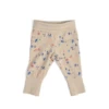 Moulin Roty 719868 - HIBISCUS Pantalon 3m Jersey Flammé Gris Imprimé Allover Coquillages- 3 Mois