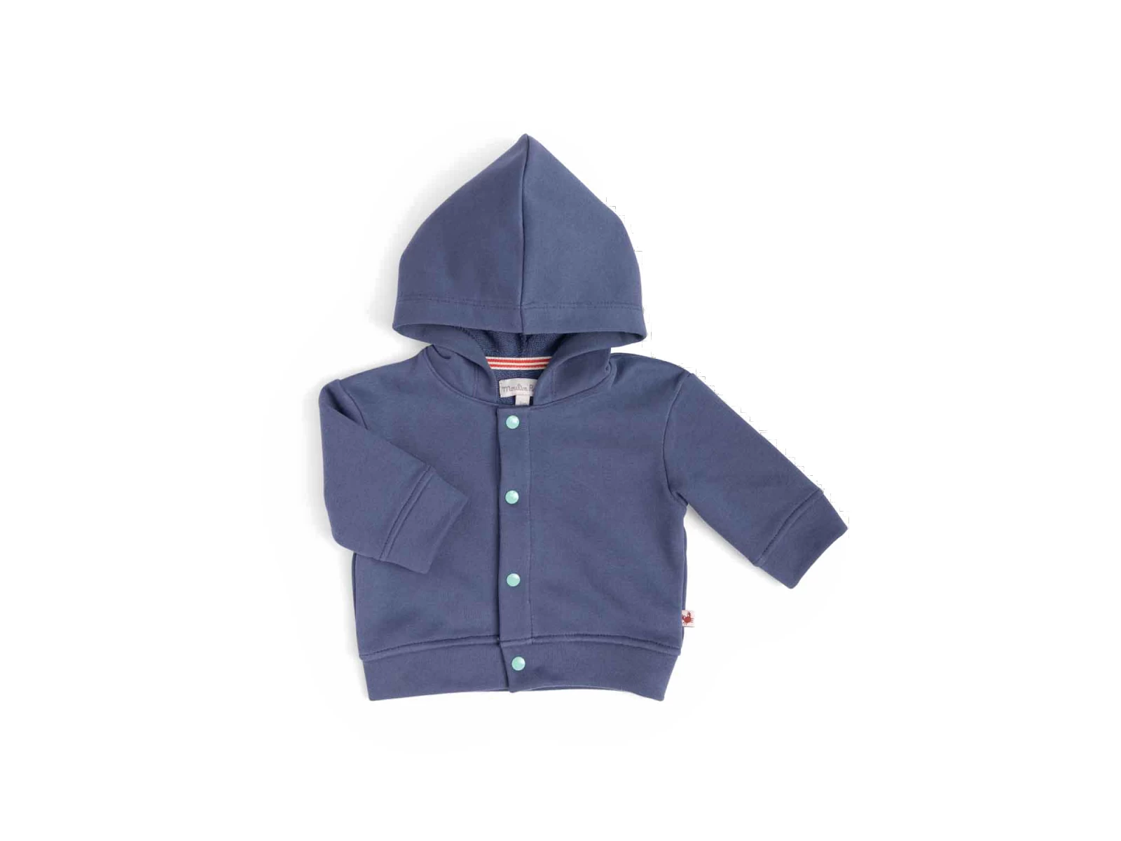 Moulin Roty 719903 - HAROLD Gilet 3m Molleton Bleu- 3 Mois 4 Moulin Roty 719903 - HAROLD Gilet 3m Molleton Bleu- 3 Mois – Image 2