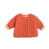 Moulin Roty 719914 - HERMIONE Gilet 36m Lange Plat Orange- 36 Mois