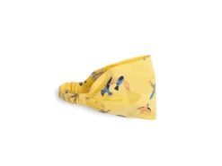 Moulin Roty 719933 - HARRIET Bandeau 6/12m Popeline Jaune Imprimé Allover Hirondelles- 6/12 Mois