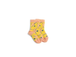 Moulin Roty 719950 - HEAVEN Chaussettes 6-12m Jaunes Motif Hirondelles- 6/12 Mois